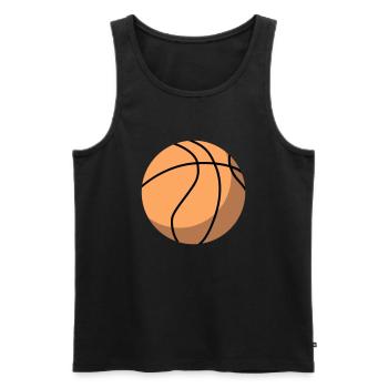 Basketball - Männer Premium Bio Tank Top - Schwarz - Vorne - AI Model Male 178 light (178cm)