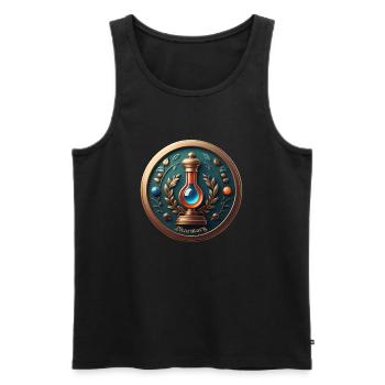 Pharmacy - Männer Premium Bio Tank Top - Schwarz - Vorne - Michal (187cm)