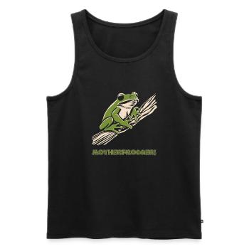 Baumfrosch 2024 3 - Männer Premium Bio Tank Top - Schwarz - Vorne - AI Model Male 178 light (178cm)