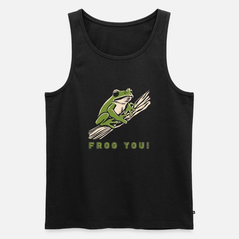 Baumfrosch 2024 1 - Männer Premium Bio Tank Top - Schwarz