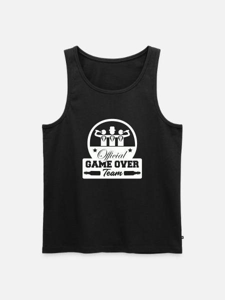 Official Game Over Team - Men's Premium Organic Tank Top - black