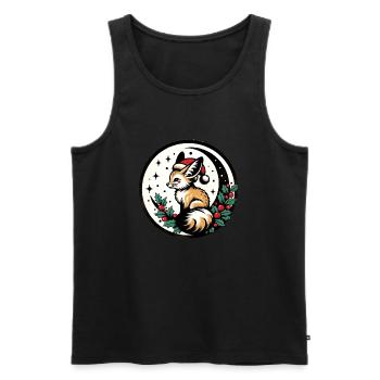 Jul-Fuchs - Männer Premium Bio Tank Top - Schwarz - Vorne - AI Model Male 178 light (178cm)