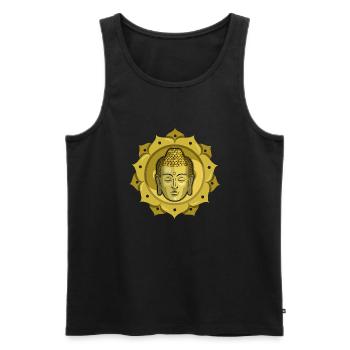 Bouddha - Débardeur bio Premium Homme - noir - Devant - Michal (187cm)