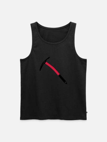Klatring, tovværk, knob, bjerg, carbine, - Herre Premium økologisk tanktop - sort