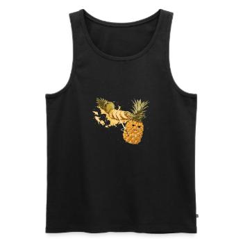 Katananas - Männer Premium Bio Tank Top - Schwarz - Vorne - AI Model Male 178 light (178cm)
