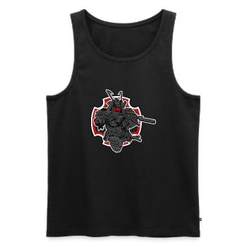 Oni - Männer Premium Bio Tank Top - Schwarz - Vorne - AI Model Male 178 light (178cm)