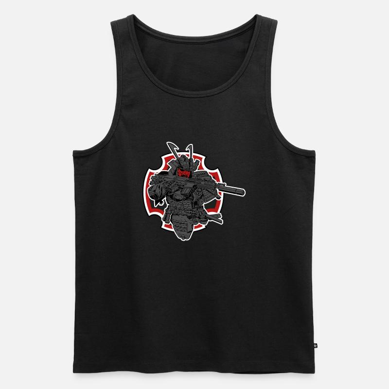 Oni - Männer Premium Bio Tank Top - Schwarz
