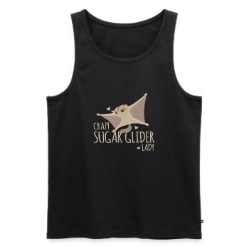 Verrückte Zuckersegelflugdame! - Männer Premium Bio Tank Top - Schwarz - Vorne - Michal (187cm)