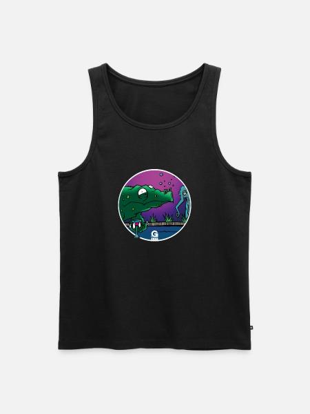 GIGGJOTT kuschelige Animationen - Männer Premium Bio Tank Top - Schwarz