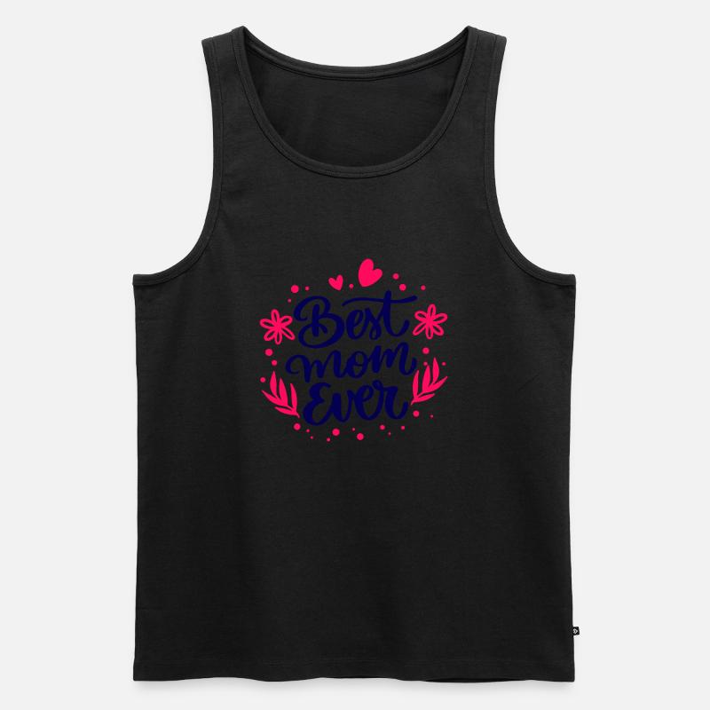 Best mom ever - Männer Premium Bio Tank Top - Schwarz