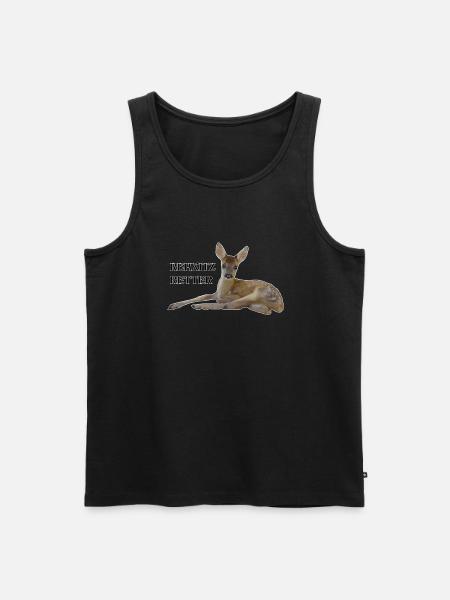Rehkitz 8 - Männer Premium Bio Tank Top - Schwarz