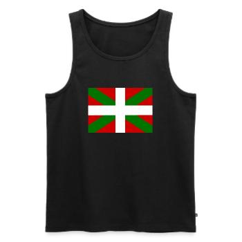Baskenland - Männer Premium Bio Tank Top - Schwarz - Vorne - AI Model Male 178 light (178cm)