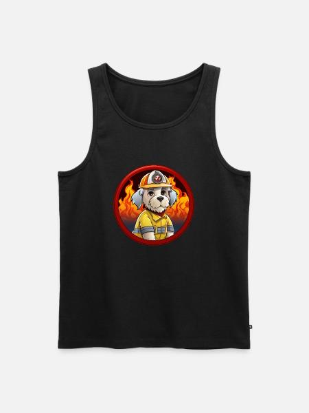 Dogs Fire Brigade - Men's Premium Organic Tank Top - black