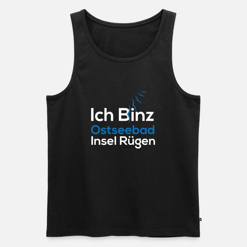 Ich Binz (Rügen-Edition) - Männer Premium Bio Tank Top - Schwarz