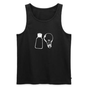 Salt & Light Biblische Verse Christliche Bibel - Männer Premium Bio Tank Top - Schwarz - Vorne - AI Model Male 178 light (178cm)