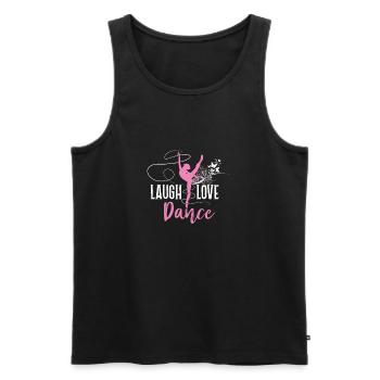 Lachen Sie Liebes-Ballett-Tanz-Ballerina-Tänzerin - Männer Premium Bio Tank Top - Schwarz - Vorne - Michal (187cm)