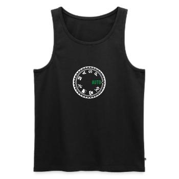 DSLR Kamera Zifferblatt lustig ich liebe Fotografie Fotos - Männer Premium Bio Tank Top - Schwarz - Vorne - AI Model Male 178 light (178cm)