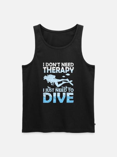 Diver - Men's Premium Organic Tank Top - black
