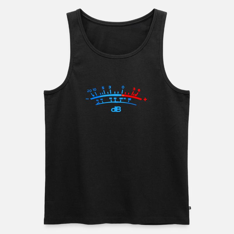 Spitzenmeter - Männer Premium Bio Tank Top - Schwarz