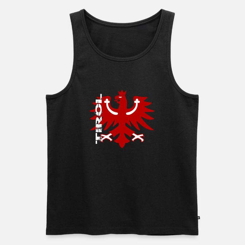 Tirol - Männer Premium Bio Tank Top - Schwarz