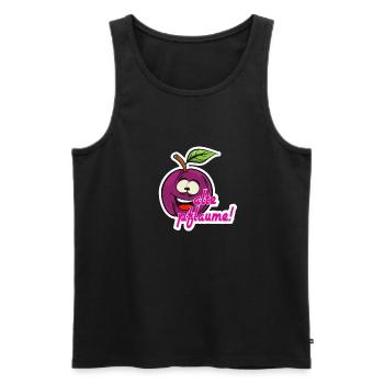 Alte pflaume - Männer Premium Bio Tank Top - Schwarz - Vorne - AI Model Male 178 light (178cm)