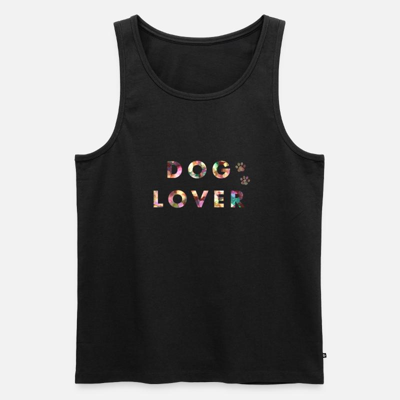 Hundeliebhaber - Männer Premium Bio Tank Top - Schwarz