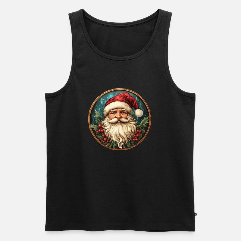Weihnachtsmann - Männer Premium Bio Tank Top - Schwarz