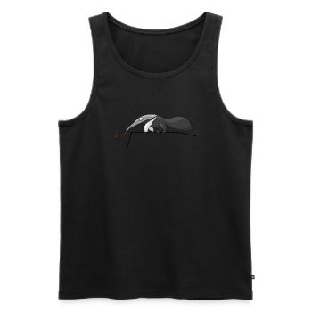Ameisenbär - Männer Premium Bio Tank Top - Schwarz - Vorne - AI Model Male 178 light (178cm)