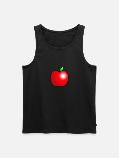 Red apple - Men's Premium Organic Tank Top - black