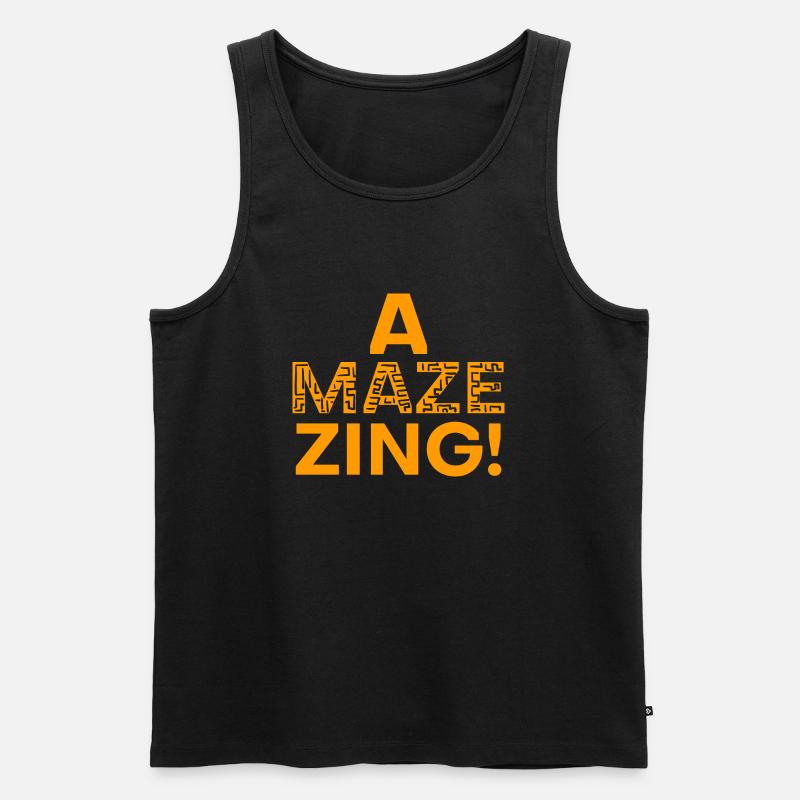 Amazing - Männer Premium Bio Tank Top - Schwarz