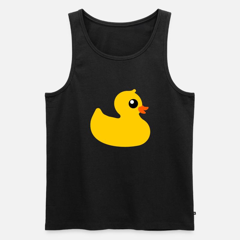 Quietscheentchen - Männer Premium Bio Tank Top - Schwarz