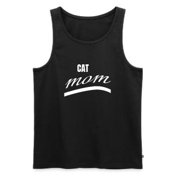 chats - maman de chat - Débardeur bio Premium Homme - noir - Devant - AI Model Male 178 light (178cm)