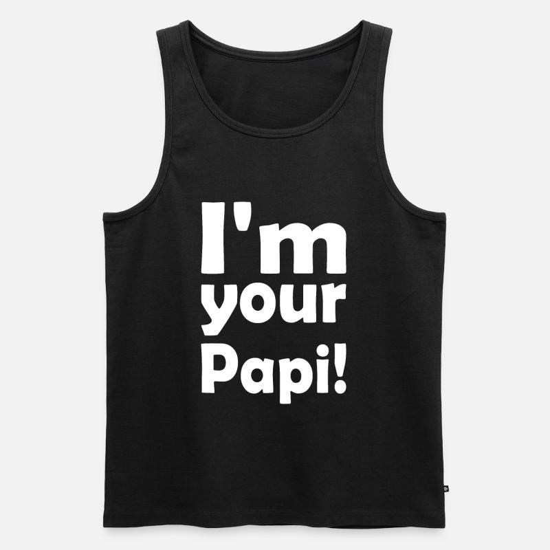 Im your papi - Männer Premium Bio Tank Top - Schwarz