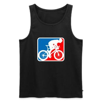 road bike logo - Men's Premium Organic Tank Top - black - Front - Michal (187cm)
