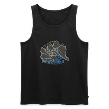 Wien Simmering - Männer Premium Bio Tank Top - Schwarz - Vorne - Michal (187cm)