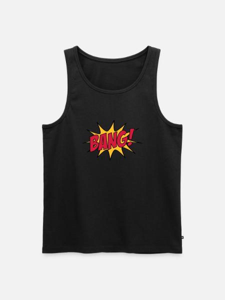 BANG! - Men's Premium Organic Tank Top - black