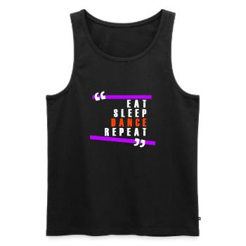 Tanzen Shirt • Tänzer HipHop • Geschenk - Männer Premium Bio Tank Top - Schwarz - Vorne - Michal (187cm)