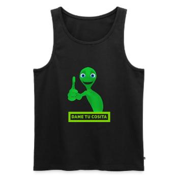 Lady Tu Cosita - Men's Premium Organic Tank Top - black - Front - AI Model Male 178 light (178cm)