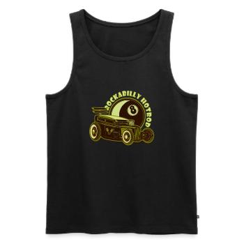 Heißes Stiel - Männer Premium Bio Tank Top - Schwarz - Vorne - AI Model Male 178 light (178cm)