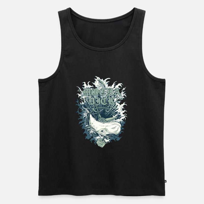 Mocha Dick - Männer Premium Bio Tank Top - Schwarz
