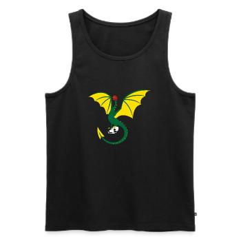 Jugger basilisks Basel Merch - Men's Premium Organic Tank Top - black - Front - AI Model Male 178 light (178cm)
