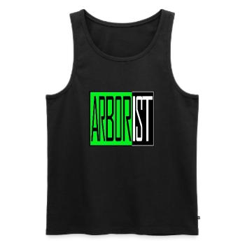 Arborist - Men's Premium Organic Tank Top - black - Front - AI Model Male 178 light (178cm)