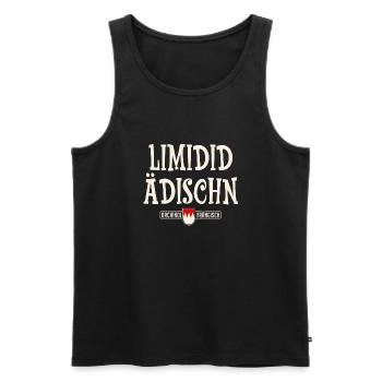 LIMIDID ÄDISCHN - Männer Premium Bio Tank Top - Schwarz - Vorne - Michal (187cm)