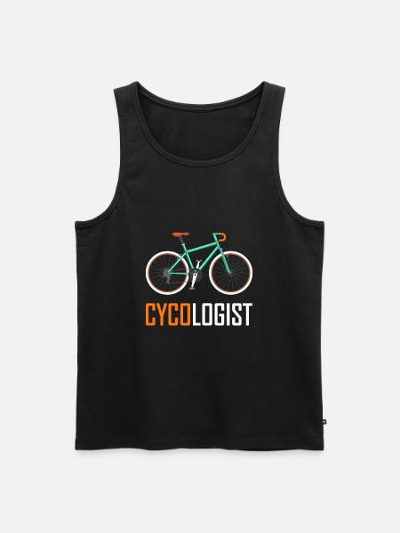 Cycologist Bicycle Gift - Men's Premium Organic Tank Top - black
