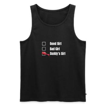 Good Girl Bad Girl Daddy's Girl - Männer Premium Bio Tank Top - Schwarz - Vorne - AI Model Male 178 light (178cm)