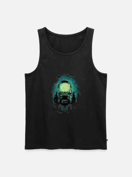 Astronaute Spatial - Débardeur bio Premium Homme - noir