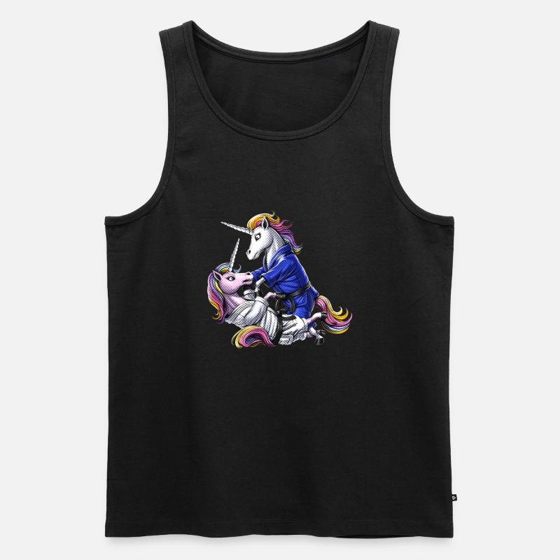 Jiu-Jitsu Einhörner - Männer Premium Bio Tank Top - undefined