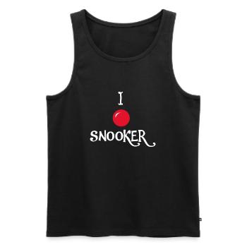 Billiards Snooker Pool - Men's Premium Organic Tank Top - black - Front - Michal (187cm)