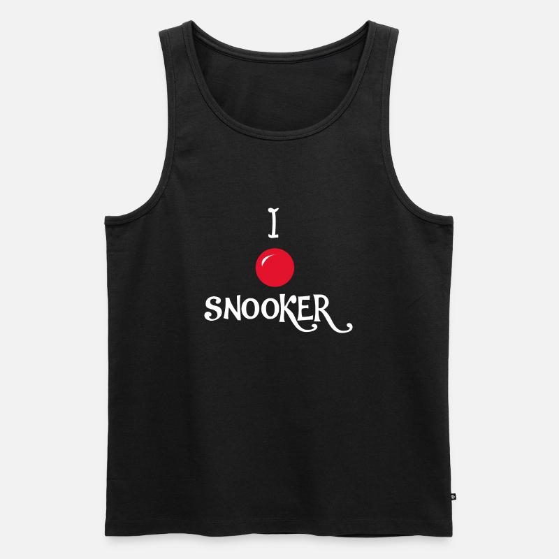 Billard Snooker Pool - Männer Premium Bio Tank Top - Schwarz