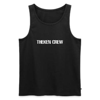 Theken Team Crew | Shirts BStyled Freizeitmode - Männer Premium Bio Tank Top - Schwarz - Vorne - AI Model Male 178 light (178cm)